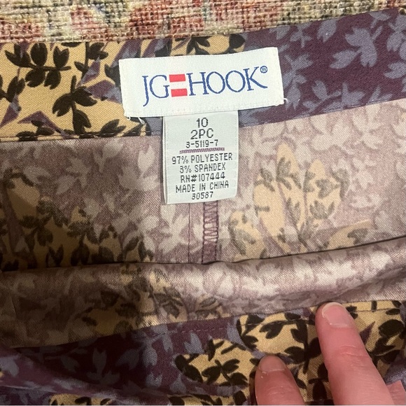 Vintage JG Hook A-Line Skirt size 10 - Picture 2 of 4